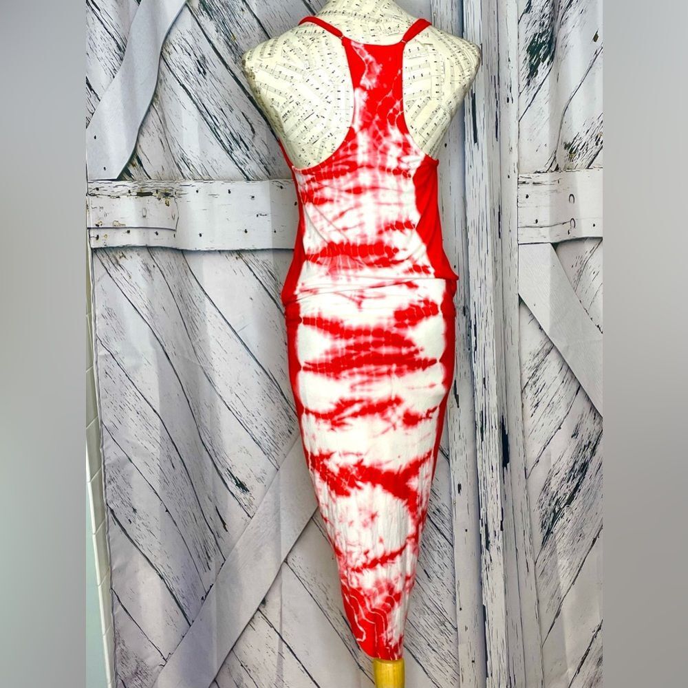 YFB Young Fabulous and Broke Asymmetrical Tie Dye Maxi Dress Small - Picture 5 of 9